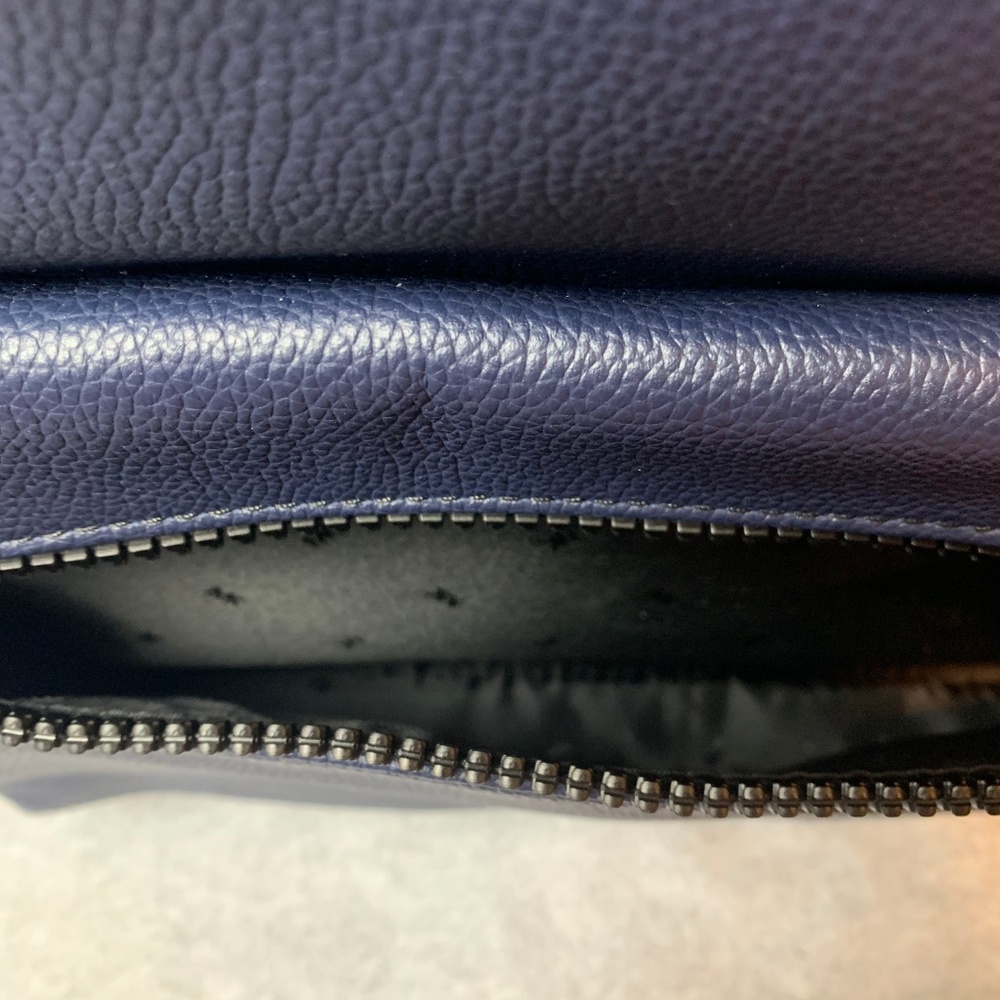 MK Leather Navy Cooper Backpack - Picture 4 of 6